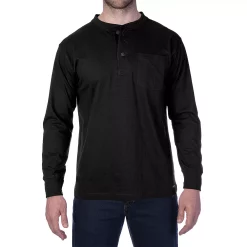 Men's Smith's Workwear Extended Tail Pocket Henley 17 Men's Smith's Workwear Extended Tail Pocket Henley -Cheap Mens Casual Outdoor Clothing Store 4134153 Black