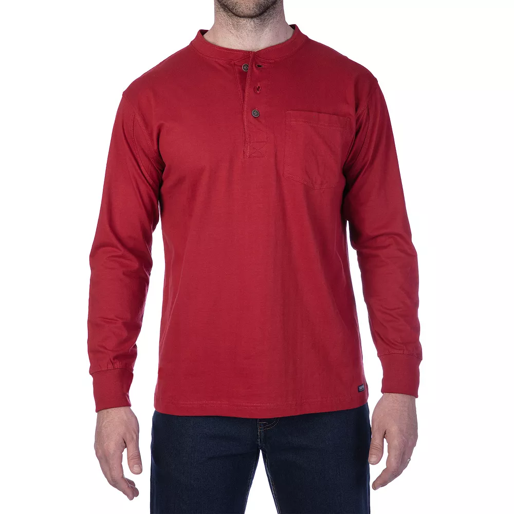 Men's Smith's Workwear Extended Tail Pocket Henley 3 Men's Smith's Workwear Extended Tail Pocket Henley