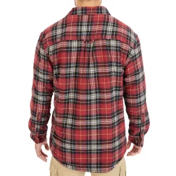 Men's Smith's Workwear Plaid Sherpa-Lined Cotton Flannel Shirt Jacket -Cheap Mens Casual Outdoor Clothing Store 4134573 ALT