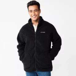 Men's Columbia Rugged Ridge II Sherpa Fleece Jacket 15 Men's Columbia Rugged Ridge II Sherpa Fleece Jacket -Cheap Mens Casual Outdoor Clothing Store 4217685 Black