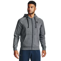 Men's Under Armour Rival Fleece Full-Zip Hoodie -Cheap Mens Casual Outdoor Clothing Store 4265910 Pitch Gray Light