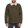 Men's Levi's Corduroy Sherpa-Collar Field Jacket 2 Men's Levi's Corduroy Sherpa-Collar Field Jacket -Cheap Mens Casual Outdoor Clothing Store 4309767 Olive