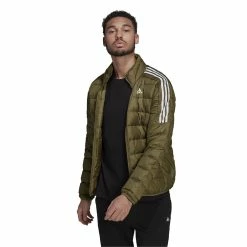 Men's adidas Core Down Jacket -Cheap Mens Casual Outdoor Clothing Store 4323216 Focus Olive