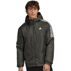 Men's adidas Core Insulated Hooded Jacket -Cheap Mens Casual Outdoor Clothing Store 4323243 Legend Ink