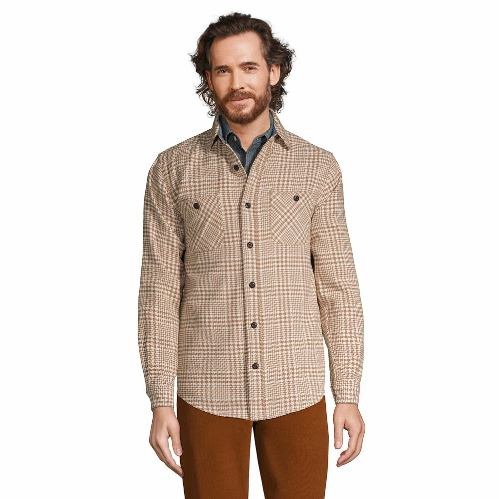 Men's Lands' End Traditional-Fit Rugged Flannel Button-Down Shirt 13 Men's Lands' End Traditional-Fit Rugged Flannel Button-Down Shirt - Image 11