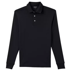 Men's Lands' End Soft Supima Polo -Cheap Mens Casual Outdoor Clothing Store 4423098 Black