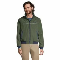 Men's Lands' End Classic Squall Jacket -Cheap Mens Casual Outdoor Clothing Store 4431047 Evergreen Forst