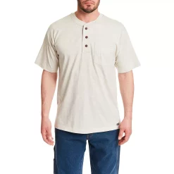 Men's Smith's Workwear Henley -Cheap Mens Casual Outdoor Clothing Store 4483285 Oatmeal Heather