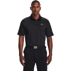 Men's Under Armour Striped Classic-Fit Performance Golf Polo