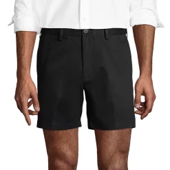 Men's Lands' End Comfort Waist 6-inch No-Iron Chino Shorts