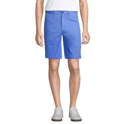 Men's Lands' End 9-inch Comfort-Waist Comfort-First Knockabout Chino Shorts -Cheap Mens Casual Outdoor Clothing Store 4546004 Chicory Blue