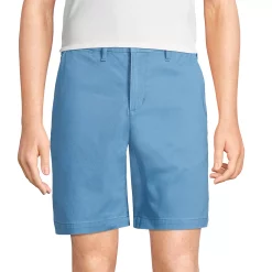 Men's Lands' End 9-inch Comfort-Waist Comfort-First Knockabout Chino Shorts -Cheap Mens Casual Outdoor Clothing Store 4546004 Muted Blue
