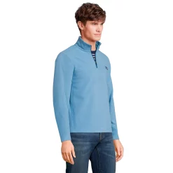 Men's Lands' End Fleece Quarter-Zip Pullover -Cheap Mens Casual Outdoor Clothing Store 4550765 ALT2