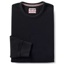 Men's Lands' End Serious Sweats Crewneck Sweatshirt -Cheap Mens Casual Outdoor Clothing Store 4552006 Black