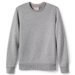 Men's Lands' End Serious Sweats Crewneck Sweatshirt -Cheap Mens Casual Outdoor Clothing Store 4552006 Gray Heather