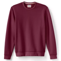Men's Lands' End Serious Sweats Crewneck Sweatshirt -Cheap Mens Casual Outdoor Clothing Store 4552006 Rich Burgundy