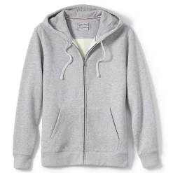 Men's Lands' End Serious Sweats Full-Zip Hoodie 18 Men's Lands' End Serious Sweats Full-Zip Hoodie -Cheap Mens Casual Outdoor Clothing Store 4552013 Gray Heather
