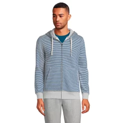 Big & Tall Lands' End Serious Sweats Full-Zip Hoodie 19 Big & Tall Lands' End Serious Sweats Full-Zip Hoodie -Cheap Mens Casual Outdoor Clothing Store 4552015 Blue Gray Stripe