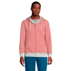 Big & Tall Lands' End Serious Sweats Full-Zip Hoodie 18 Big & Tall Lands' End Serious Sweats Full-Zip Hoodie -Cheap Mens Casual Outdoor Clothing Store 4552015 Red Gray Stripe