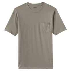 Men's Land's End Super-T Short Sleeve T-Shirt with Pocket -Cheap Mens Casual Outdoor Clothing Store 4553947 Soft Olive