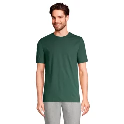 Big & Tall Lands' End Super-T Tee -Cheap Mens Casual Outdoor Clothing Store 4553950 Deep Woodland Green