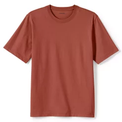 Men's Lands' End Super-T Short Sleeve T-Shirt -Cheap Mens Casual Outdoor Clothing Store 4553953 Red