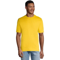Men's Lands' End Super-T Short Sleeve T-Shirt -Cheap Mens Casual Outdoor Clothing Store 4553953 Sunset Yellow
