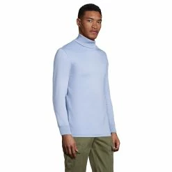 Big & Tall Lands' End Super Soft Supima Turtleneck -Cheap Mens Casual Outdoor Clothing Store 4555556 ALT2