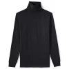 Big & Tall Lands' End Super-T Turtleneck -Cheap Mens Casual Outdoor Clothing Store 4555566 Black