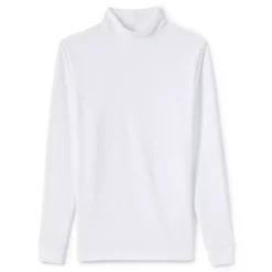 Big & Tall Lands' End Super Mock Turtleneck -Cheap Mens Casual Outdoor Clothing Store 4555571 White