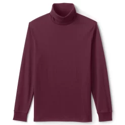 Men's Lands' End Super Soft Supima Turtleneck -Cheap Mens Casual Outdoor Clothing Store 4555798 Rich Burgundy