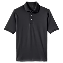 Men's Lands' End Super Soft Supima Polo -Cheap Mens Casual Outdoor Clothing Store 4560900 Black