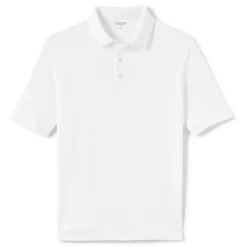 Men's Lands' End Super Soft Supima Polo -Cheap Mens Casual Outdoor Clothing Store 4560900 White