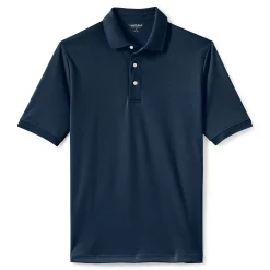 Big & Tall Lands' End Super Soft Supima Polo -Cheap Mens Casual Outdoor Clothing Store 4560901 Radiant Navy