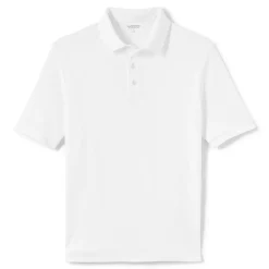 Big & Tall Lands' End Super Soft Supima Polo -Cheap Mens Casual Outdoor Clothing Store 4560901 White