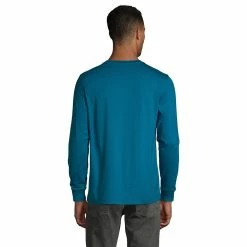 Men's Lands' End Super-T Henley -Cheap Mens Casual Outdoor Clothing Store 4561322 ALT