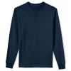 Men's Lands' End Super-T Henley -Cheap Mens Casual Outdoor Clothing Store 4561322 Radiant Navy