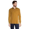 Men's Lands' End Classic-Fit Super Soft Supima Pocket Polo -Cheap Mens Casual Outdoor Clothing Store 4561437 Golden Brown