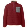 Men's Lands' End Quilted Snap-Neck Pullover Jacket