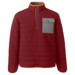 Big & Tall Lands' End Quilted Snap-Neck Pullover Jacket