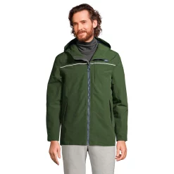 Men's Lands' End Squall Hooded Winter Jacket -Cheap Mens Casual Outdoor Clothing Store 4561992 Evergreen Forest