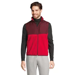 Men's Lands' End T200 Fleece Vest -Cheap Mens Casual Outdoor Clothing Store 4562755 Red Burgundy
