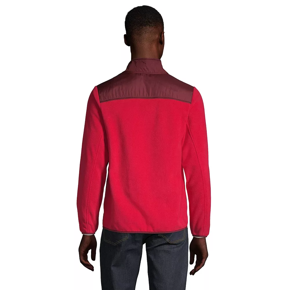 Men's Lands' End Colorblock T200 Fleece Jacket 7 Men's Lands' End Colorblock T200 Fleece Jacket - Image 5