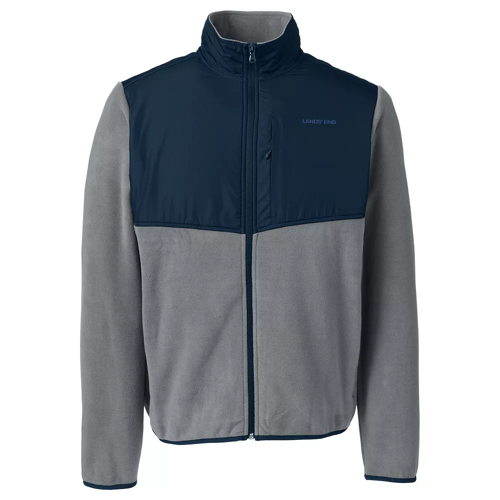 Men's Lands' End Colorblock T200 Fleece Jacket 3 Men's Lands' End Colorblock T200 Fleece Jacket