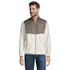 Men's Lands' End Colorblock T200 Fleece Jacket 11 Men's Lands' End Colorblock T200 Fleece Jacket -Cheap Mens Casual Outdoor Clothing Store 4562756 Stone Mushroom