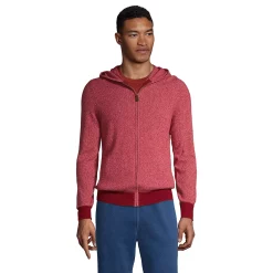 Men's Lands' End Cashmere Full-Zip Sweater Hoodie -Cheap Mens Casual Outdoor Clothing Store 4562866 Soft Mojave Rose