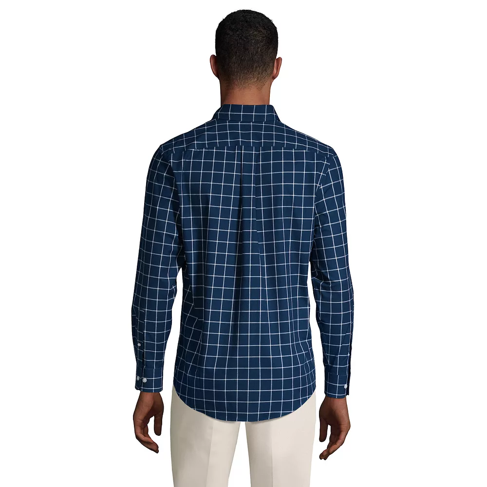 Men's Lands' End Traditional-Fit No-Iron Twill Button-Down Shirt 9 Men's Lands' End Traditional-Fit No-Iron Twill Button-Down Shirt - Image 7