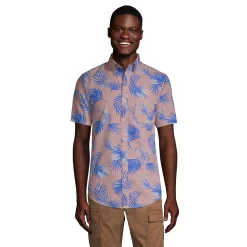 Men's Lands' End Traditional-Fit Chambray Button-Down Shirt 8 Men's Lands' End Traditional-Fit Chambray Button-Down Shirt -Cheap Mens Casual Outdoor Clothing Store 4563310 Pink Chambray Palms
