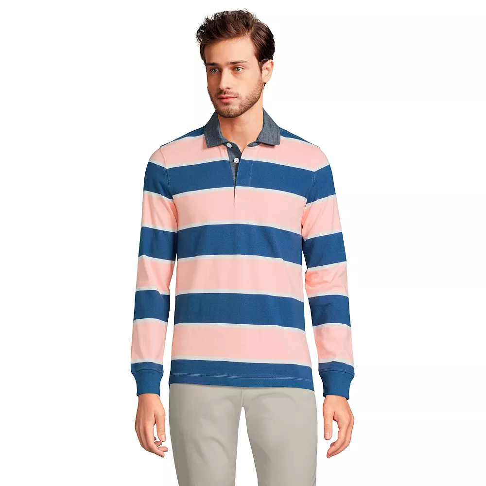 Big & Tall Lands' End Rugby Shirt 5 Big & Tall Lands' End Rugby Shirt - Image 3