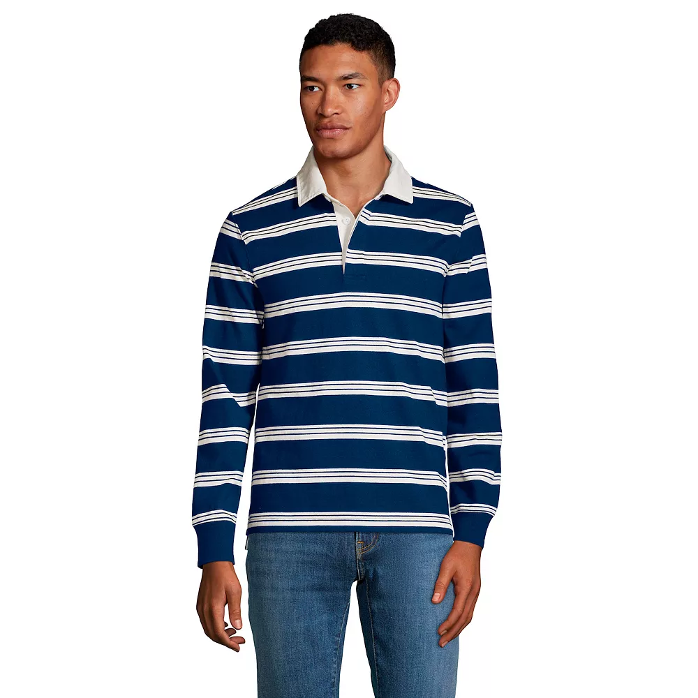 Big & Tall Lands' End Rugby Shirt 3 Big & Tall Lands' End Rugby Shirt